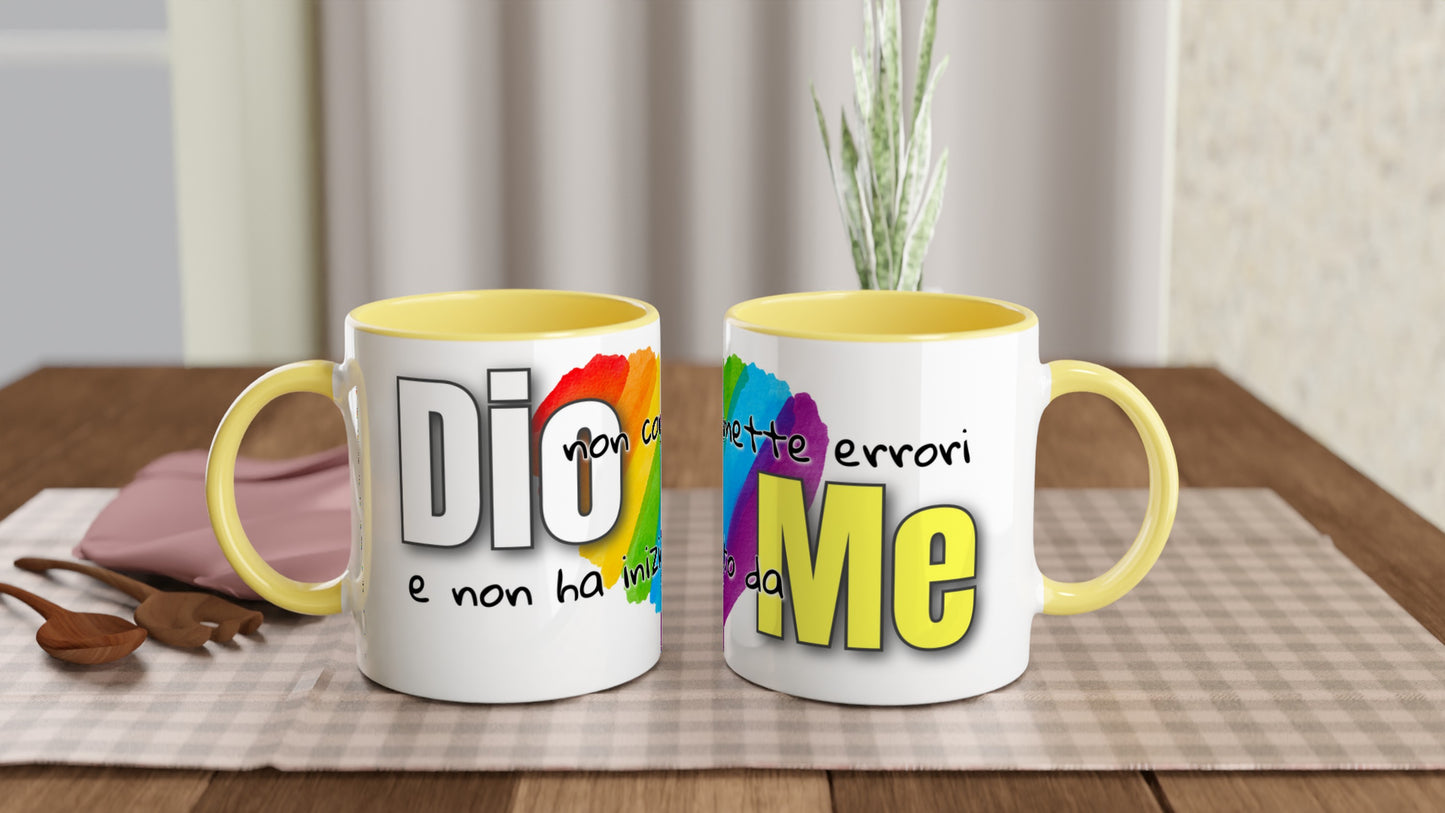 Dio non commette errori e non ha iniziato da me - Tazza in ceramica 11oz LGBTQIA+