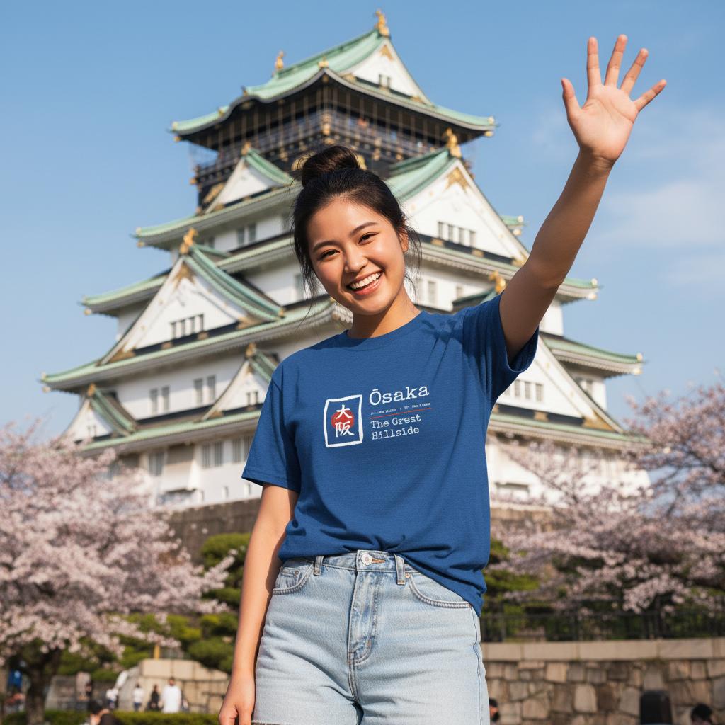 Osaka Kanji T-Shirt – The Great Hillside - Japanese 大阪 Meaning Explained