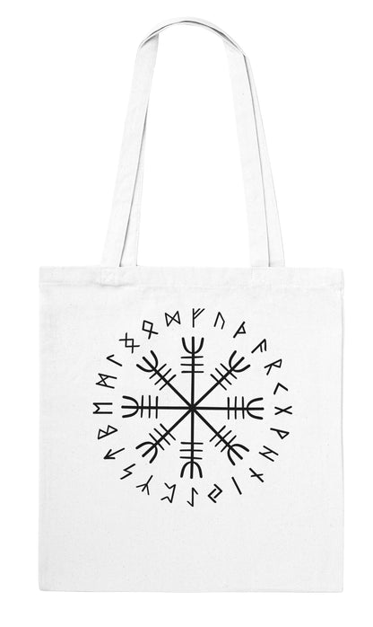 Tote Bag Vegvisir Vichinga – Shopper in Cotone Riutilizzabile - Bussola Norrena