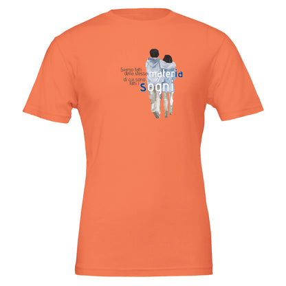 La stessa materia di cui sono fatti i sogni – T-shirt letteraria – Maglietta Onirica