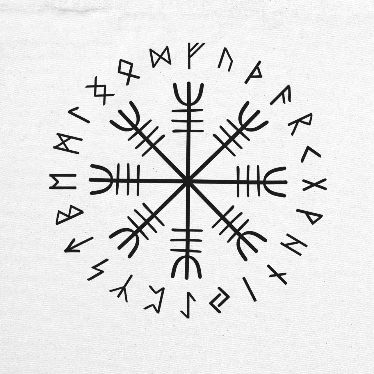 Tote Bag Vegvisir Vichinga – Shopper in Cotone Riutilizzabile - Bussola Norrena