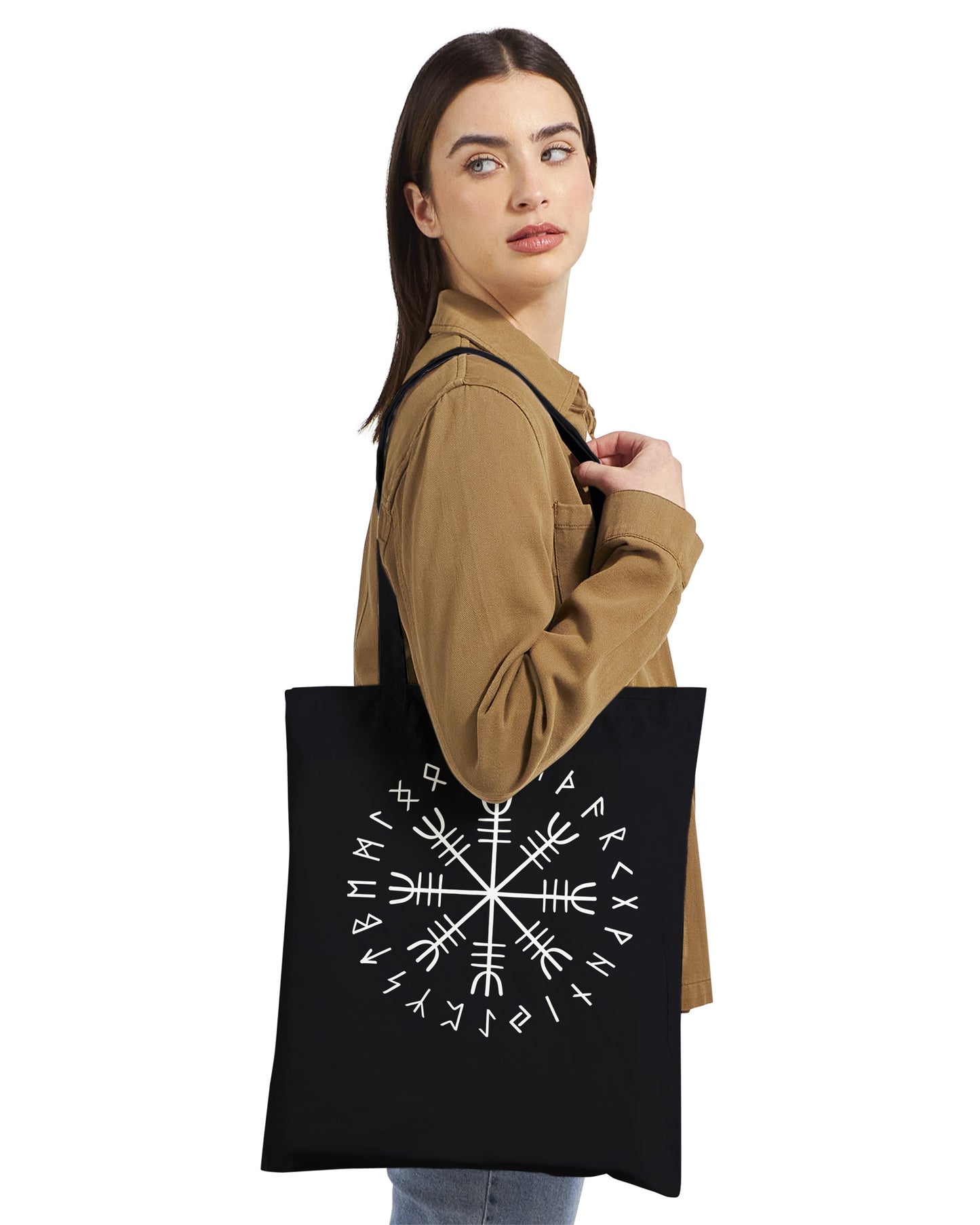 Tote Bag Vegvisir Vichinga – Shopper in Cotone Riutilizzabile - Bussola Norrena