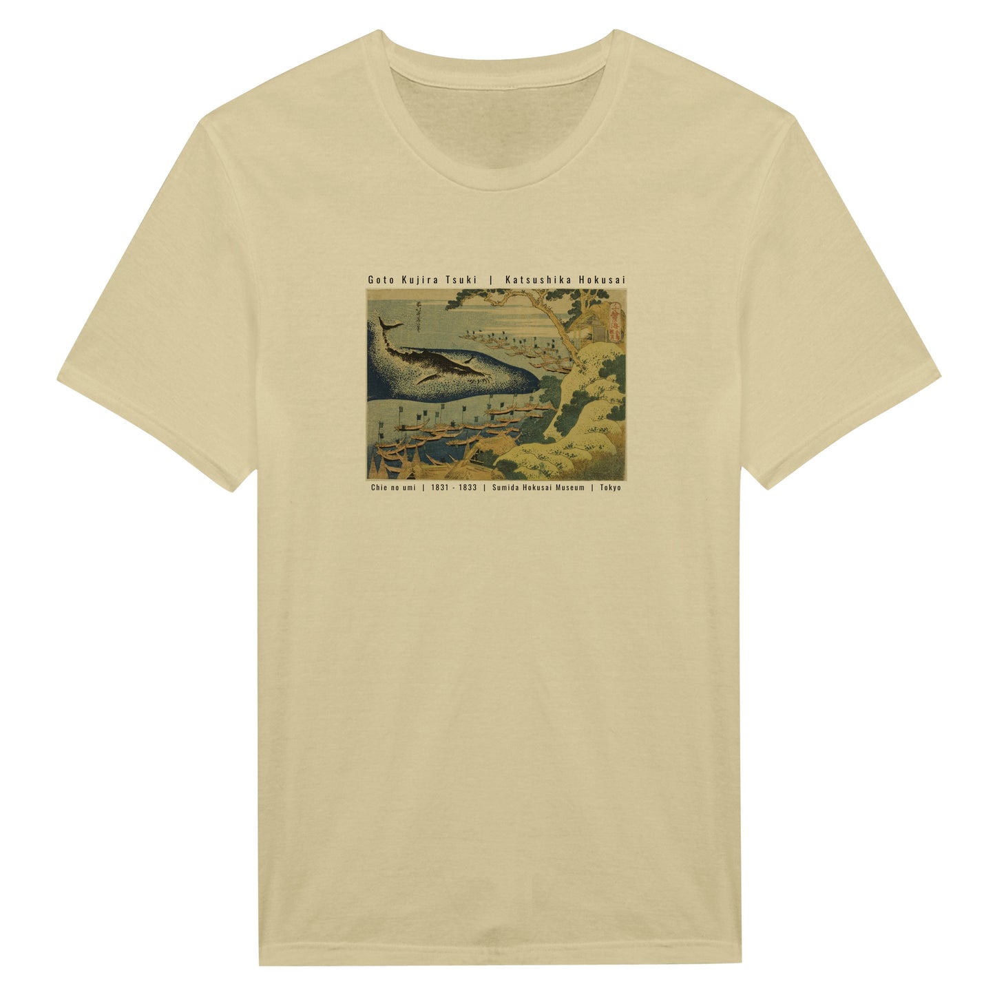 Maglietta Hokusai  - Caccia alle balene al largo delle isole Goto - Goto Kujira Tsuki
