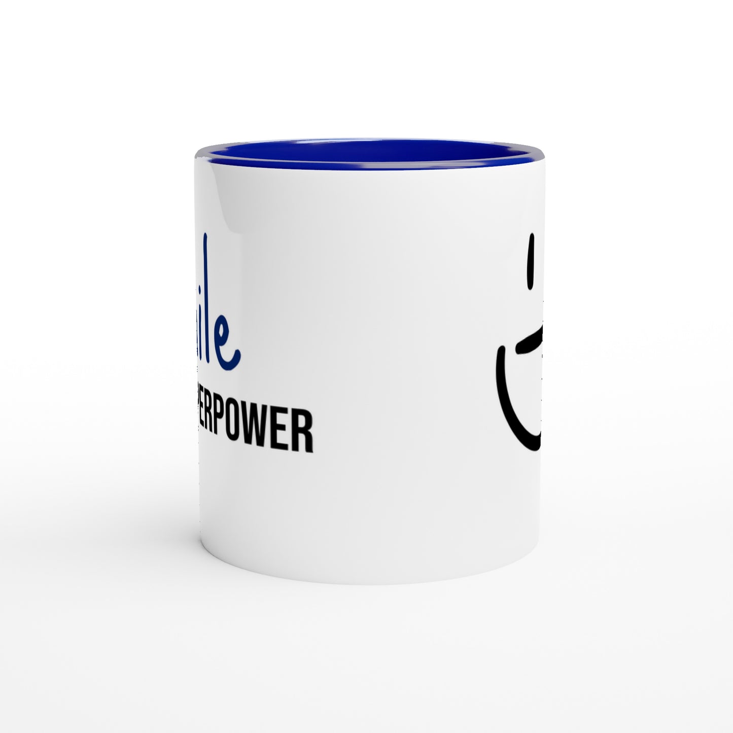 Smile Is My Superpower – Mug Bicolore – Tazza in Ceramica Divertente e Motivazionale