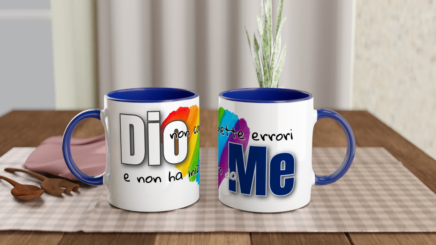 Dio non commette errori e non ha iniziato da me - Tazza in ceramica 11oz LGBTQIA+