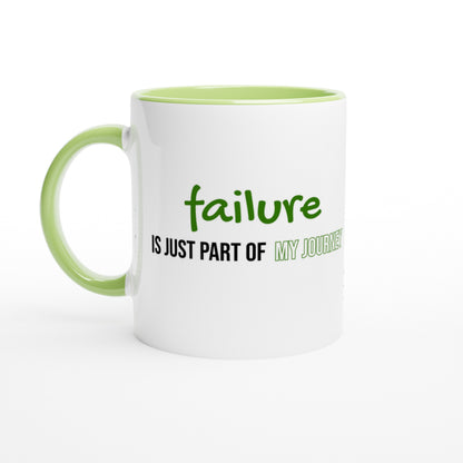 Tazza in Ceramica Motivazionale – "Failure is just part of my journey"