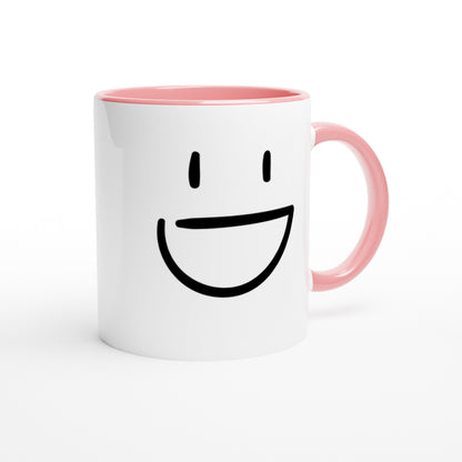Smile Is My Superpower – Mug Bicolore – Tazza in Ceramica Divertente e Motivazionale