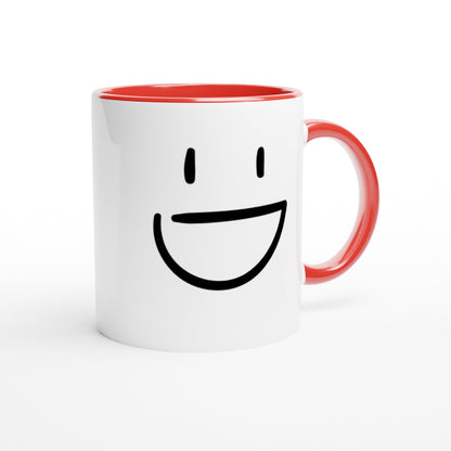 Smile Is My Superpower – Mug Bicolore – Tazza in Ceramica Divertente e Motivazionale