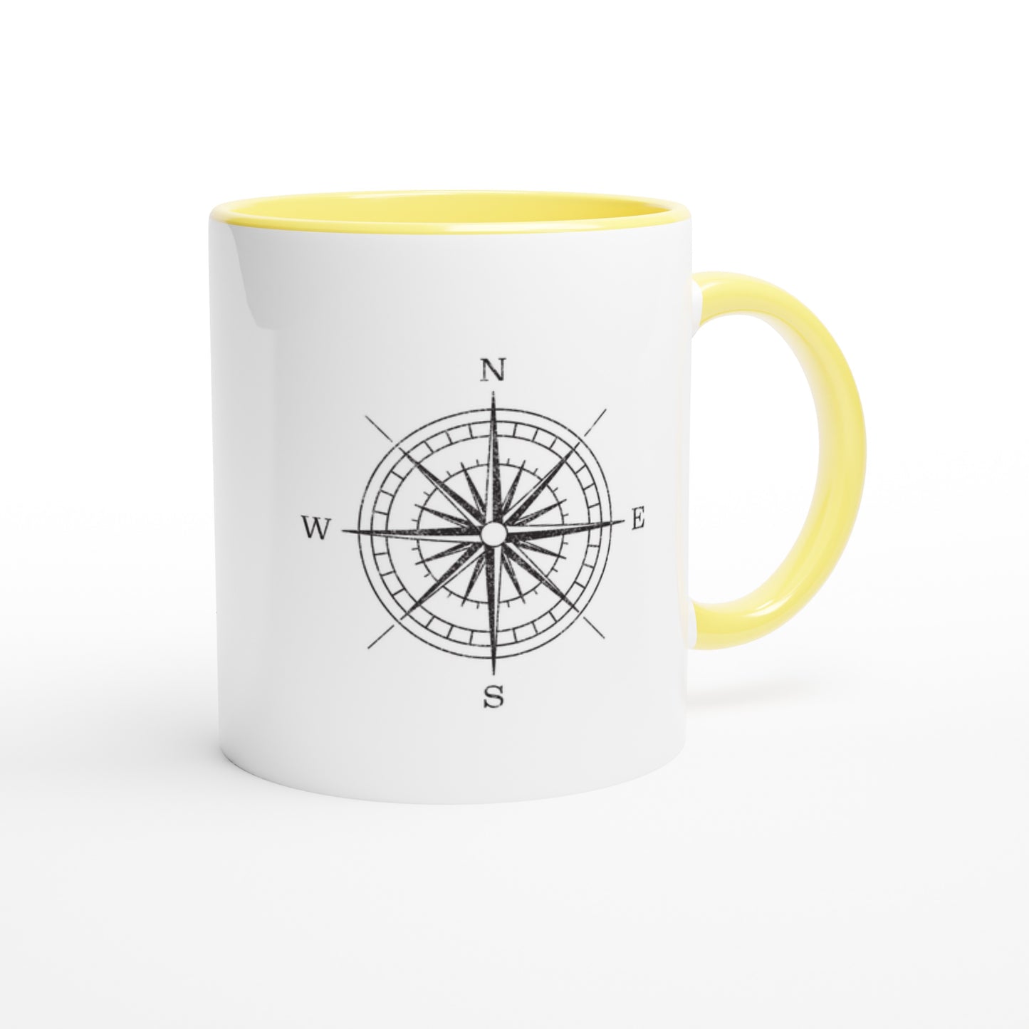 Travel Is Freedom – Tazza  con Frase Motivazionale e Bussola – Mug Minimal per Amanti dell’Esplorazione e dei Viaggi