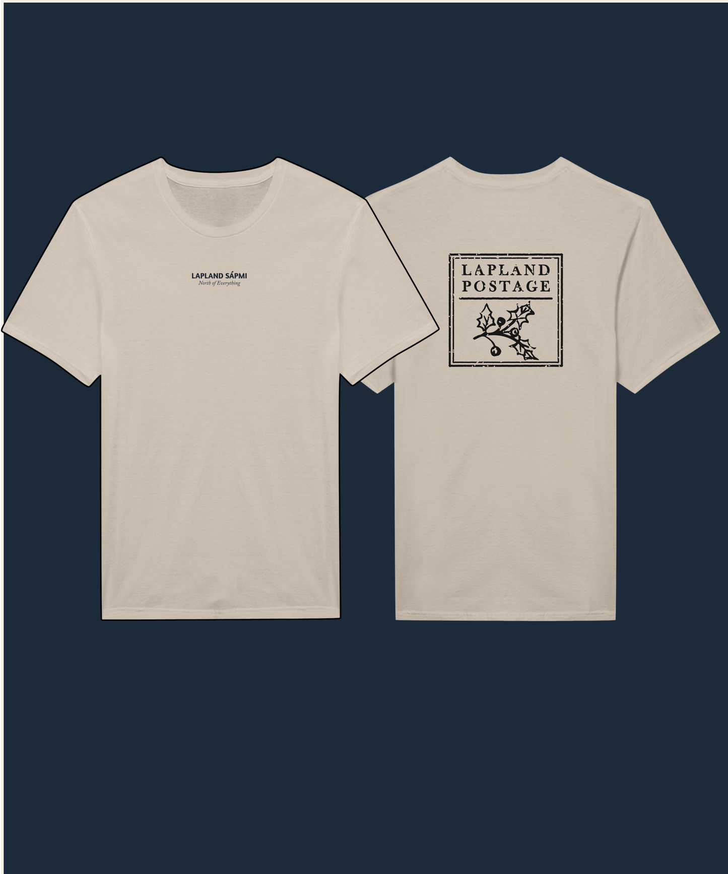 T-shirt Lapland Sápmi "North of Everything" – Maglietta Minimalista Lapponia – Unisex