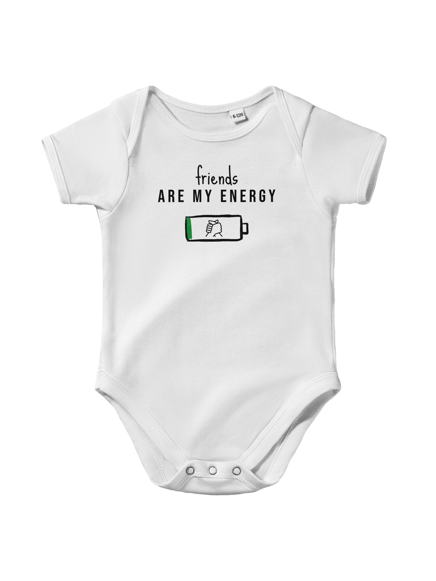 "Friends are my Energy” Baby Bodysuit – Cute Funny Infant Onesie