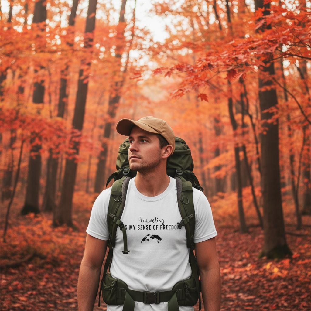 Traveling Is My Sense of Freedom – Inspirational Travel T-Shirt