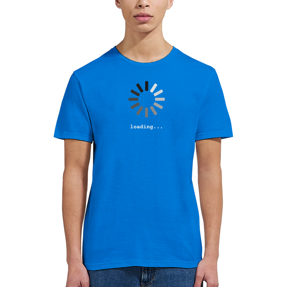 T-shirt "Loading..." Icona Caricamento Circolare – Maglietta Divertente Geek & Programmer