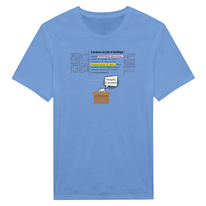 T-shirt Paradosso del Gatto di Schrödinger - Design in Italiano - Maglia Nerd Scienza e Fisica Quantistica