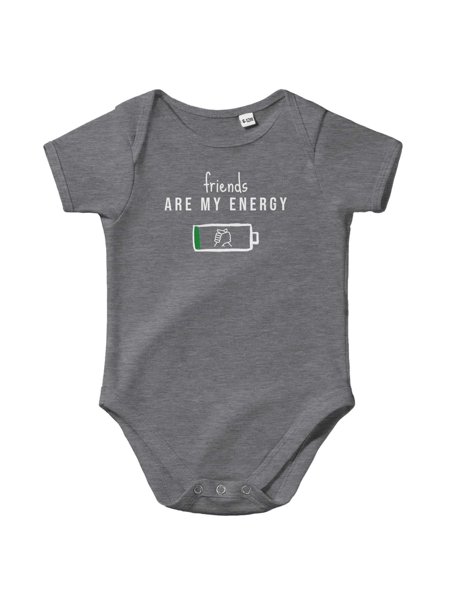 "Friends are my Energy” Baby Bodysuit – Cute Funny Infant Onesie