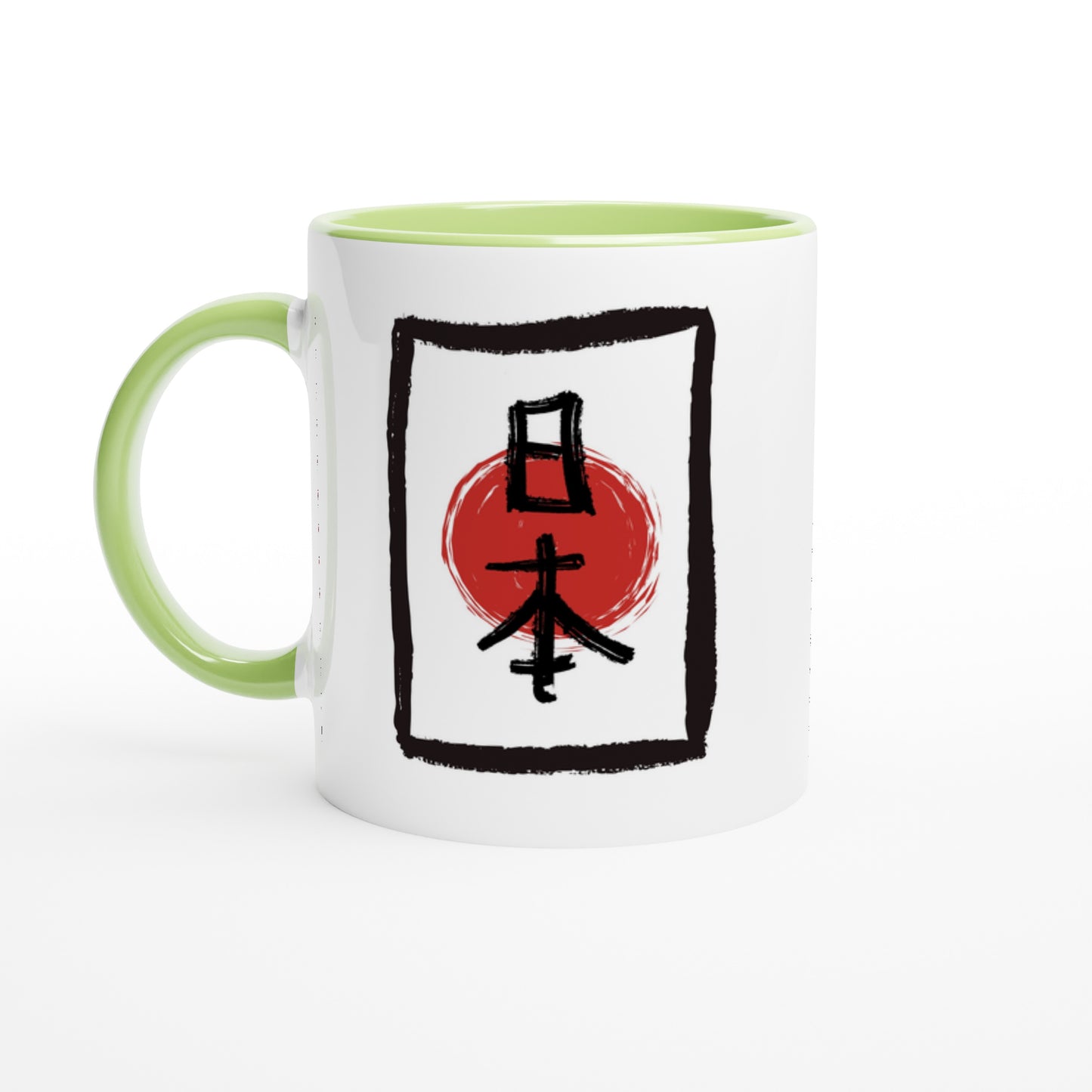 Nihon Kanji Mug – "Land of the Rising Sun” Japanese Ceramic Mug (11oz)
