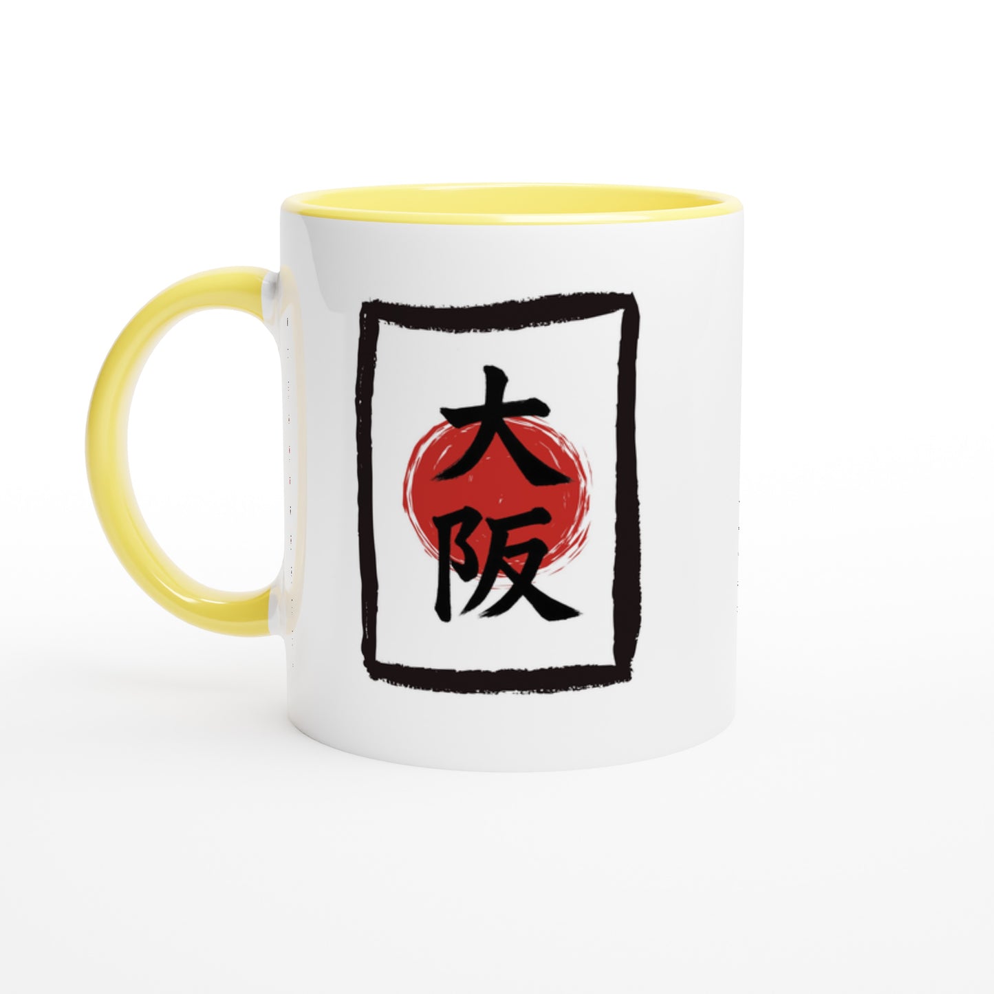Osaka / The Great Hillside - Tazza Giappone in Ceramica con Kanji e Significato