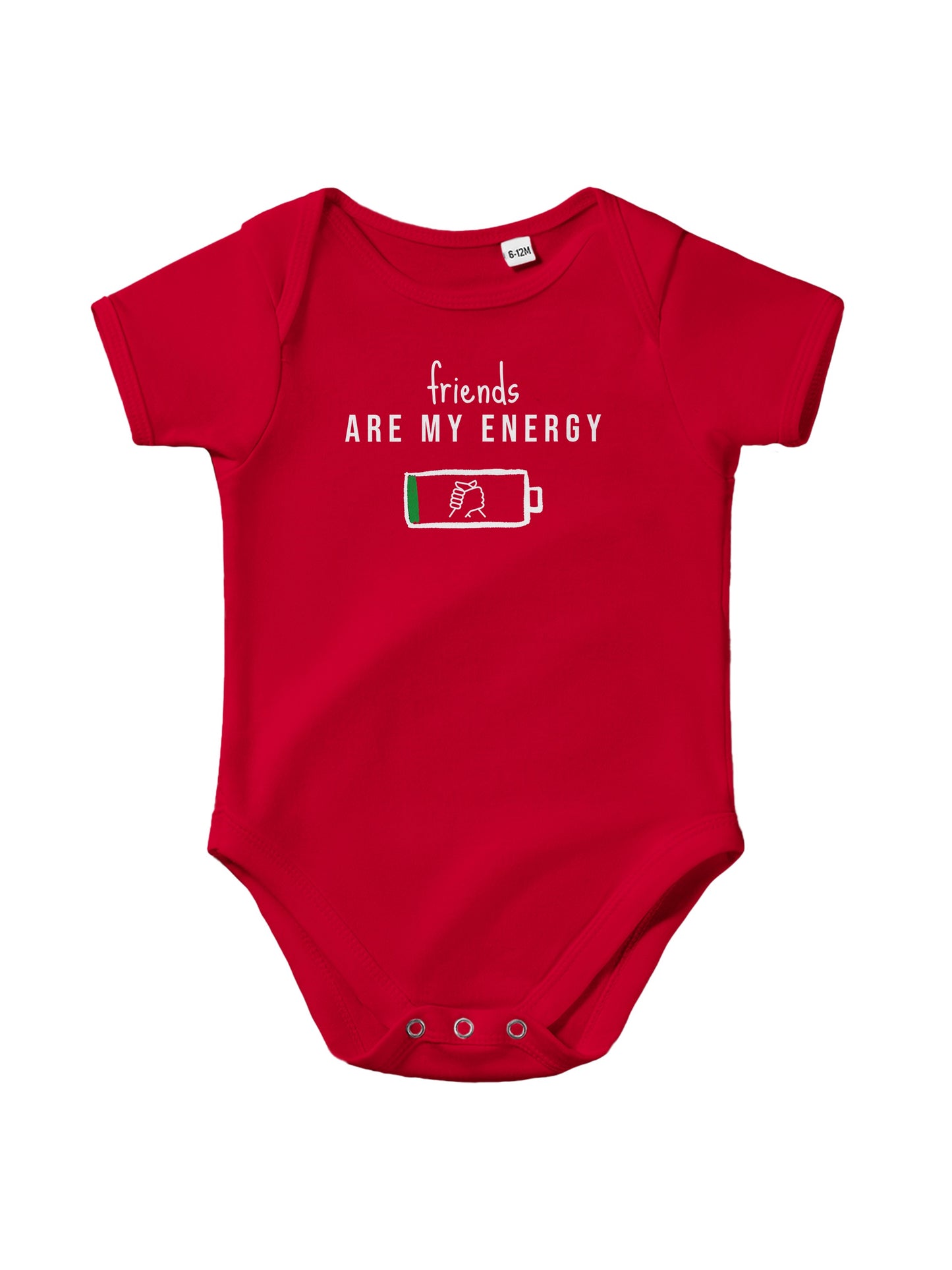 "Friends are my Energy” Baby Bodysuit – Cute Funny Infant Onesie
