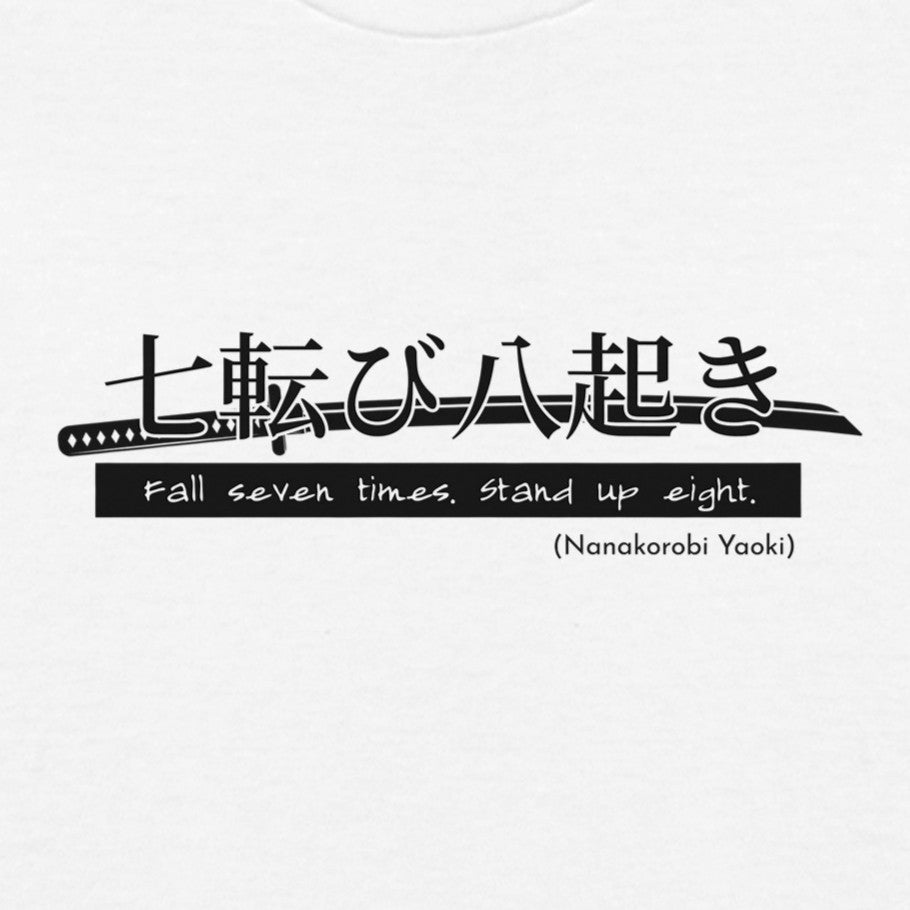 Maglietta Proverbio Giapponese – Nanakorobi Yaoki & Katana