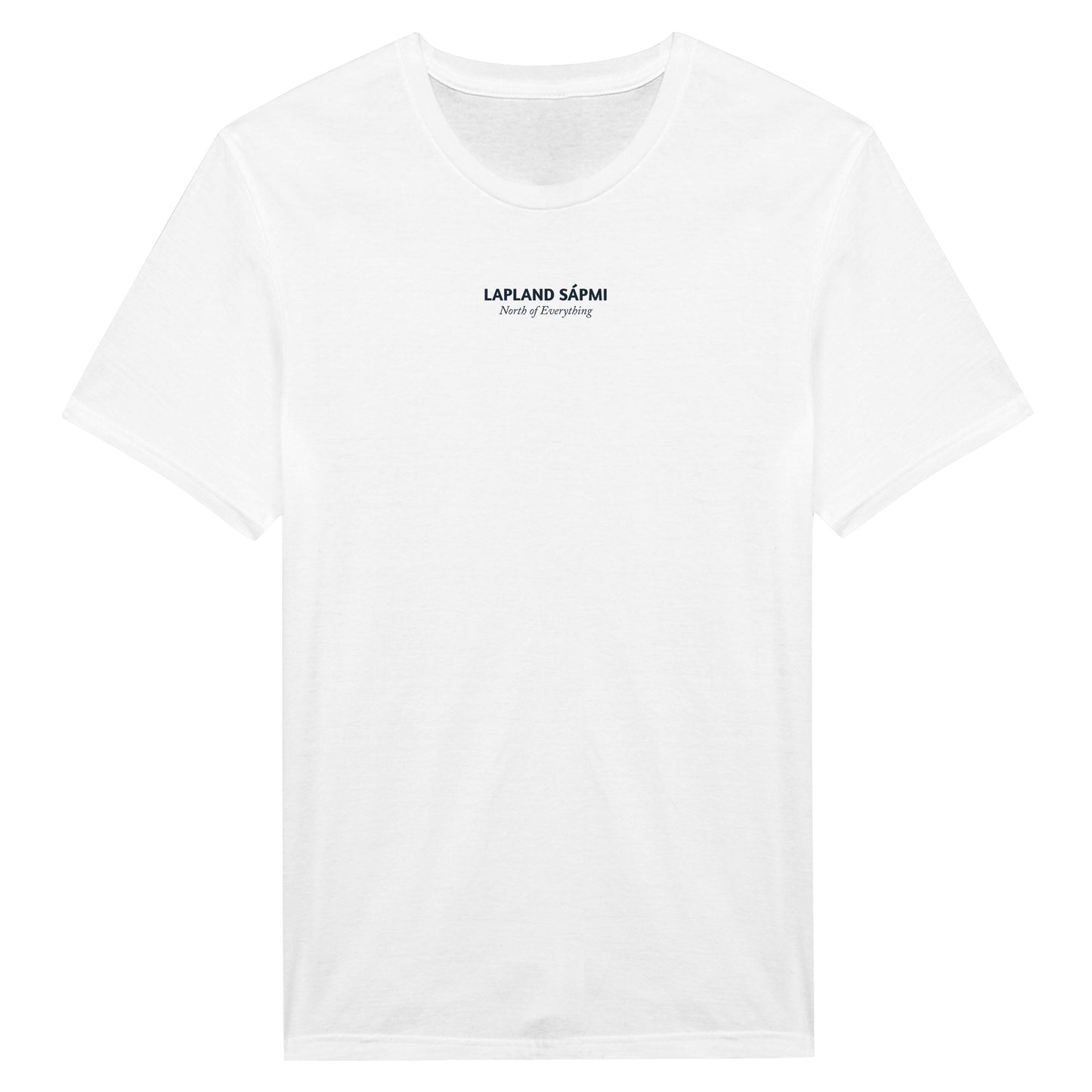 T-shirt Lapland Sápmi "North of Everything" – Maglietta Minimalista Lapponia – Unisex