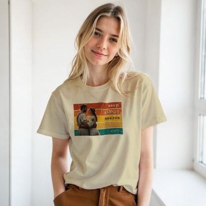 T-shirt "Amor Gignit Amorem": Maglia Amore Universale Antica Roma – Stile Vintage e Dark Academia