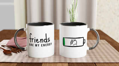 Friends Are My Energy – Tazza in Ceramica Dedicata all'Amicizia