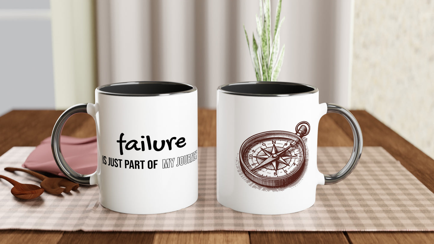 Tazza in Ceramica Motivazionale – "Failure is just part of my journey"