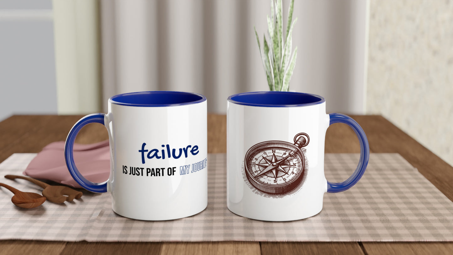 Tazza in Ceramica Motivazionale – "Failure is just part of my journey"
