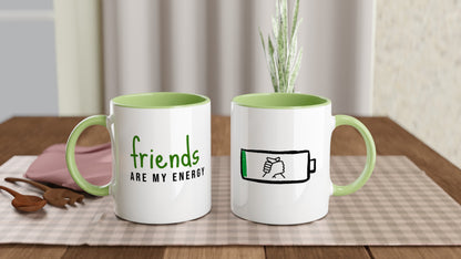 Friends Are My Energy – Tazza in Ceramica Dedicata all'Amicizia