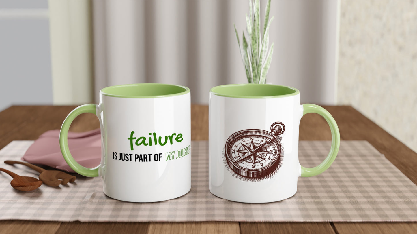 Tazza in Ceramica Motivazionale – "Failure is just part of my journey"