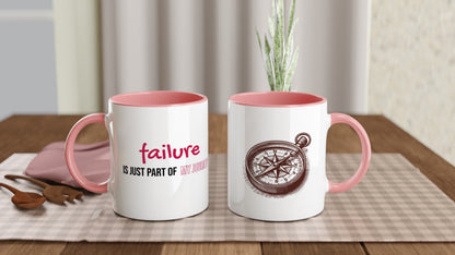 Tazza in Ceramica Motivazionale – "Failure is just part of my journey"