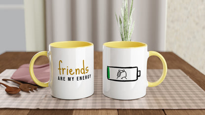Friends Are My Energy – Tazza in Ceramica Dedicata all'Amicizia