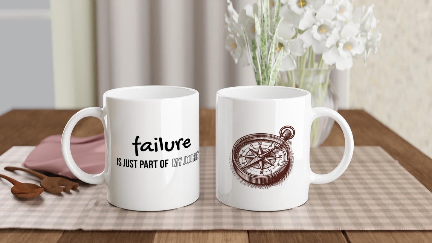 Tazza in Ceramica Motivazionale – "Failure is just part of my journey"