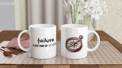 Tazza in Ceramica Motivazionale – "Failure is just part of my journey"
