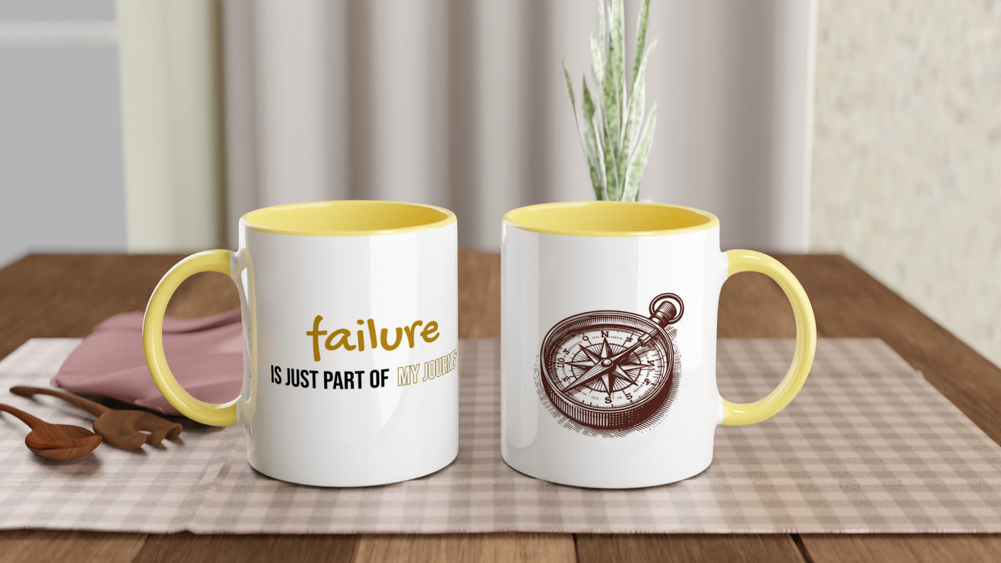 Tazza in Ceramica Motivazionale – "Failure is just part of my journey"